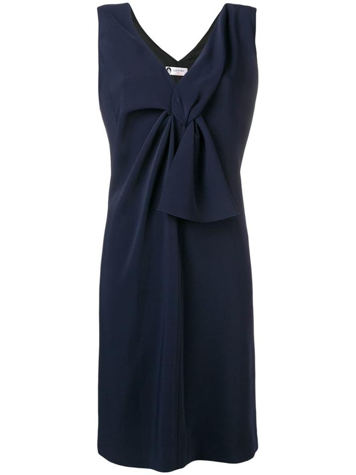 Lanvin Knot Detail Dress - Blue