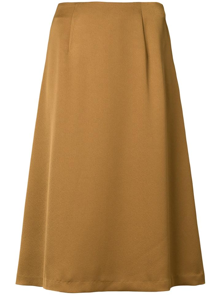 Cityshop Midi Full Skirt - Brown