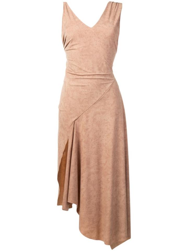 Faith Connexion Asymmetric Fitted Dress - Neutrals