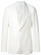 Tagliatore Single Breasted Dinner Jacket, Men's, Size: 48, White, Cotton/linen/flax/silk/cupro