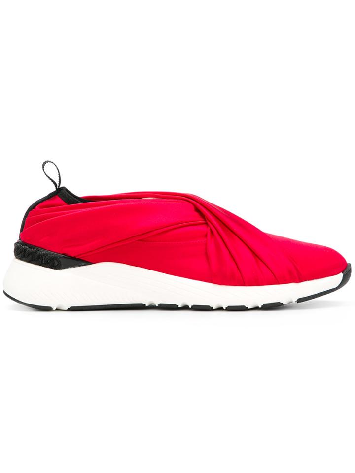 Casadei Draped Front Sneakers - Red