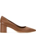 Sarah Chofakian Pointed Toe Pumps - Brown