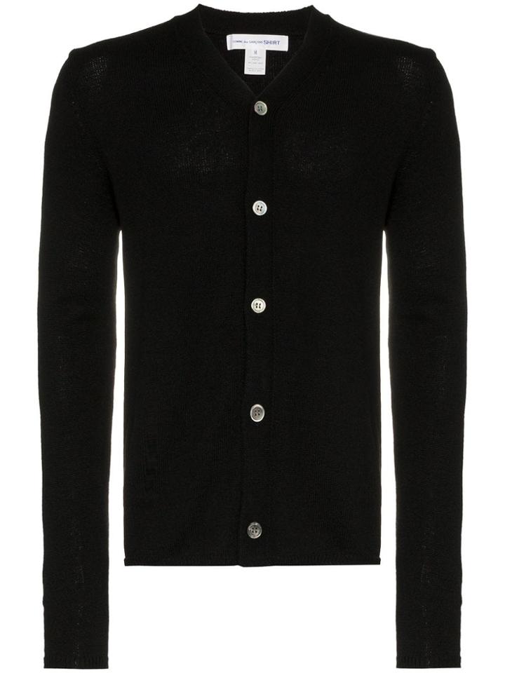 Comme Des Garçons Shirt Buttoned Wool Cardigan - Unavailable