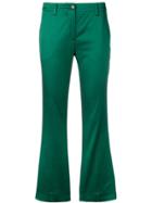 Pt01 Tailored Cropped Trousers - Green