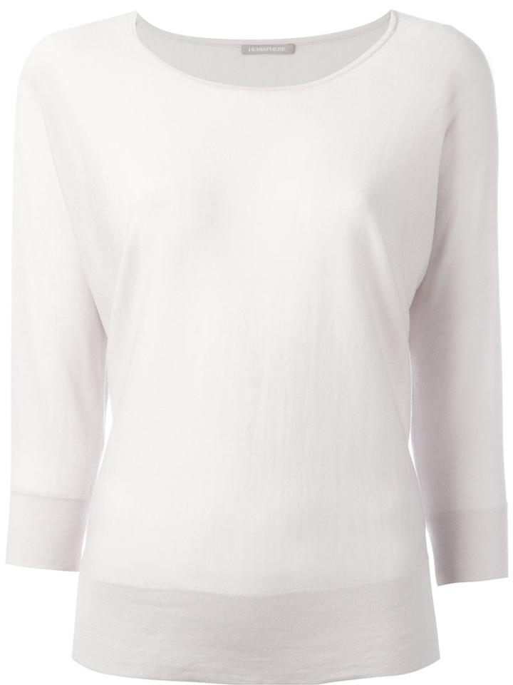 Hemisphere Plain Sweatshirt, Women's, Size: Medium, Pink/purple, Merino