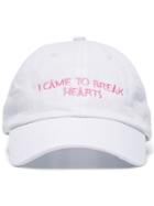 Nasaseasons White I Came To Break Hearts Canvas Baseball Cap