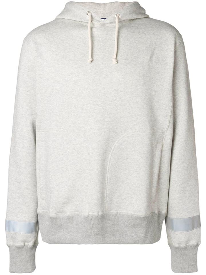 Junya Watanabe Man Reflective Tape Hoodie - Grey