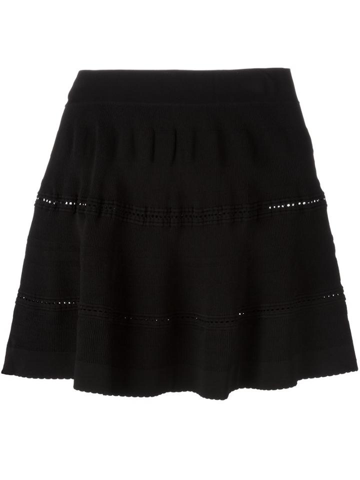 Carven Mini Skirt, Women's, Size: 38, Black, Nylon/spandex/elastane/viscose