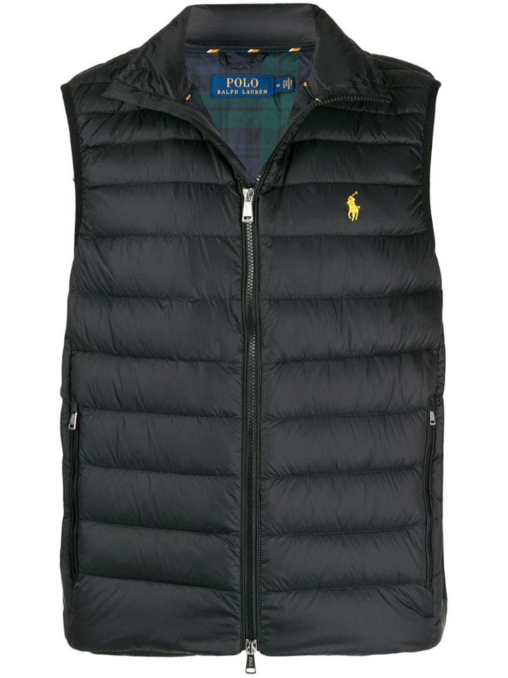 Polo Ralph Lauren Embroidered Logo Quilted Gilet - Black