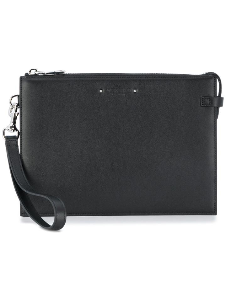Valentino Rockstud Clutch - Black