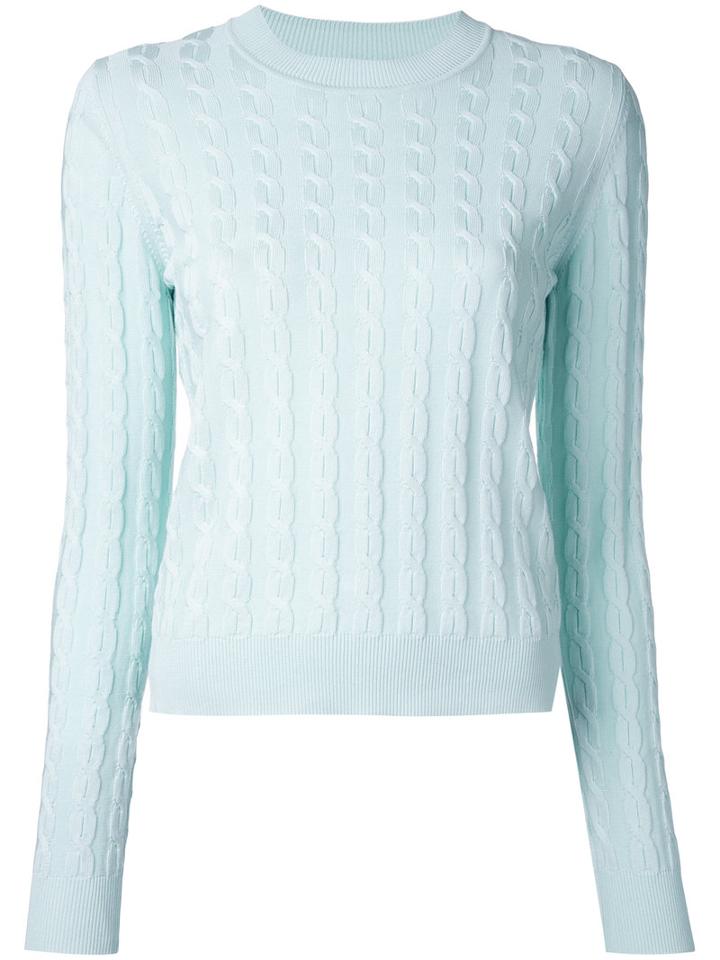 Jil Sander Navy Crew Neck Jumper, Women's, Size: Large, Green, Cotton/rayon