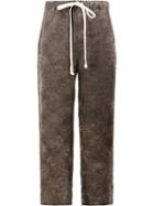 Uma Wang Drawstring Pants, Men's, Size: Medium, Grey, Cotton/cupro