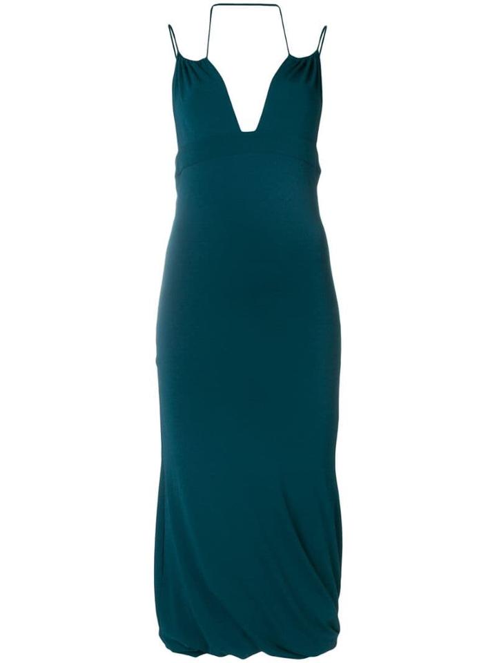 Romeo Gigli Pre-owned Plunge Dress - Blue