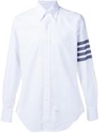 Thom Browne Striped Sleeve Shirt, Men's, Size: 5, White, Cotton