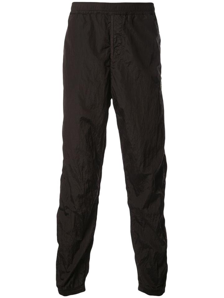 Stone Island Ruched Detail Trousers - Black