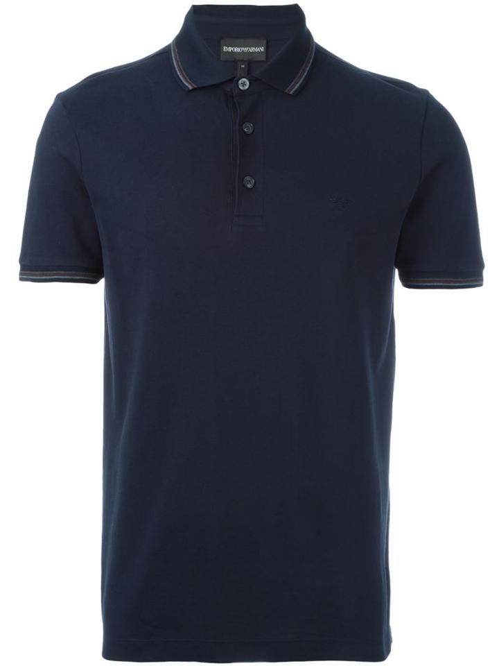 Emporio Armani Contrast Stripe Polo Shirt