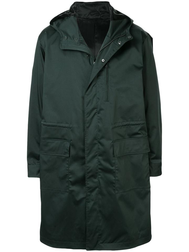 Knott Men Hooded Parka Coat - Green
