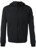 Stone Island Zipped Lightweight Jacket, Men's, Size: Large, Black, Polyester/spandex/elastane