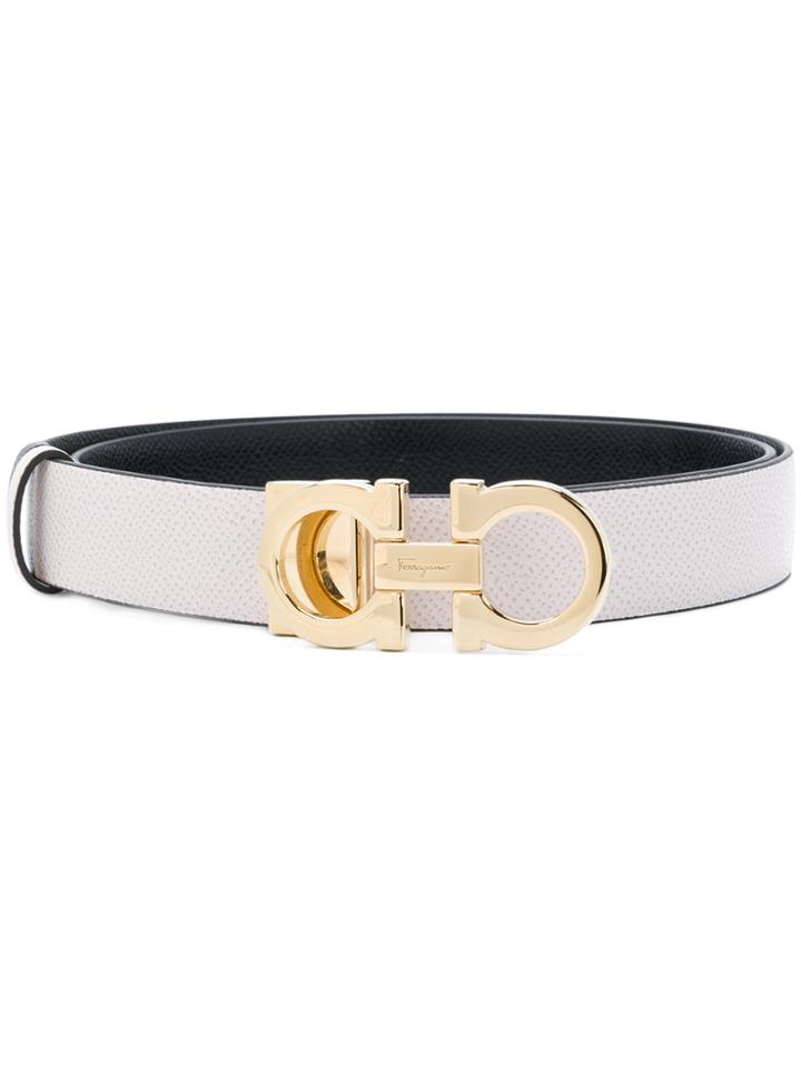 Salvatore Ferragamo Double Gancio Belt - Pink & Purple