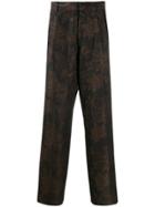 Etro Patterned Tapered Trousers - Black