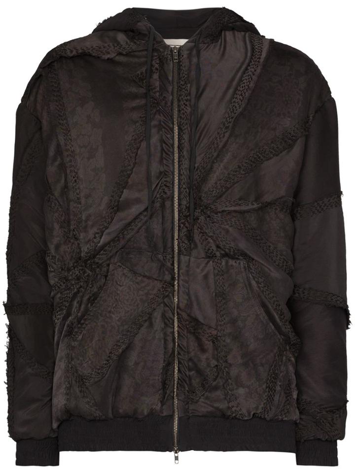 By Walid Cut-and-sew Hooded Jacket - Black