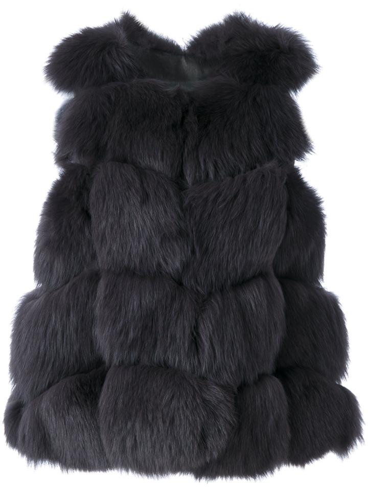 Liska Short Gilet - Grey