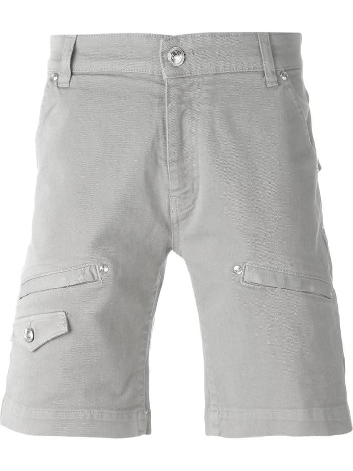 Pierre Balmain Pocket Detail Denim Shorts