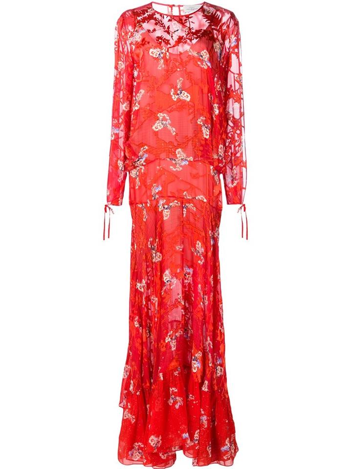 Preen By Thornton Bregazzi Floral Print Maxi Dress