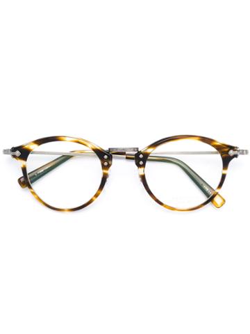 Masunaga Round Frame Glasses - Brown