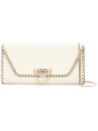 Valentino Valentino Garavani Demilune Clutch - White