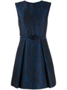 Kenzo Wavy Etched Mini Dress - Blue