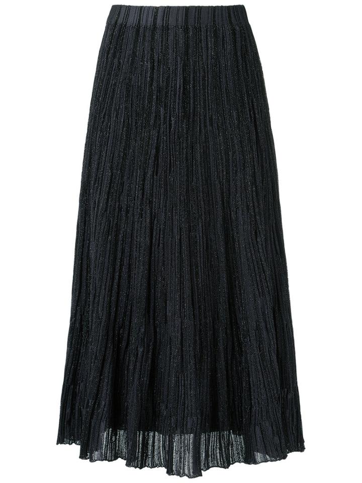 Gig - Knit Midi Skirt - Women - Polyester/viscose - G, Black, Polyester/viscose