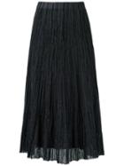 Gig - Knit Midi Skirt - Women - Polyester/viscose - G, Black, Polyester/viscose