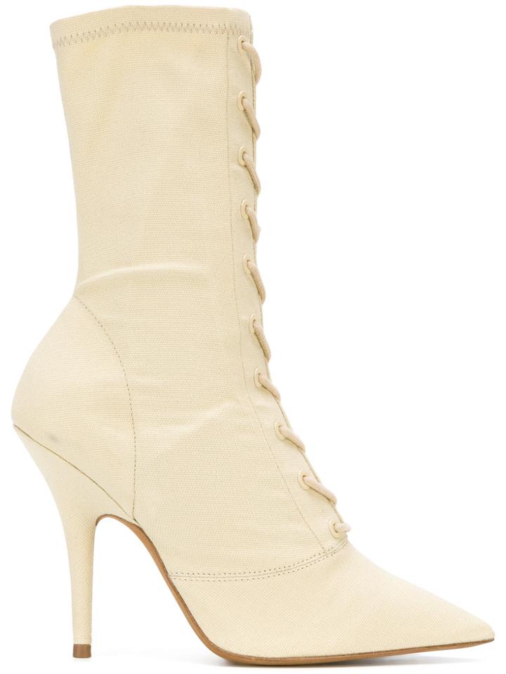 Yeezy Season 6 Lace-up Ankle Boots - Nude & Neutrals