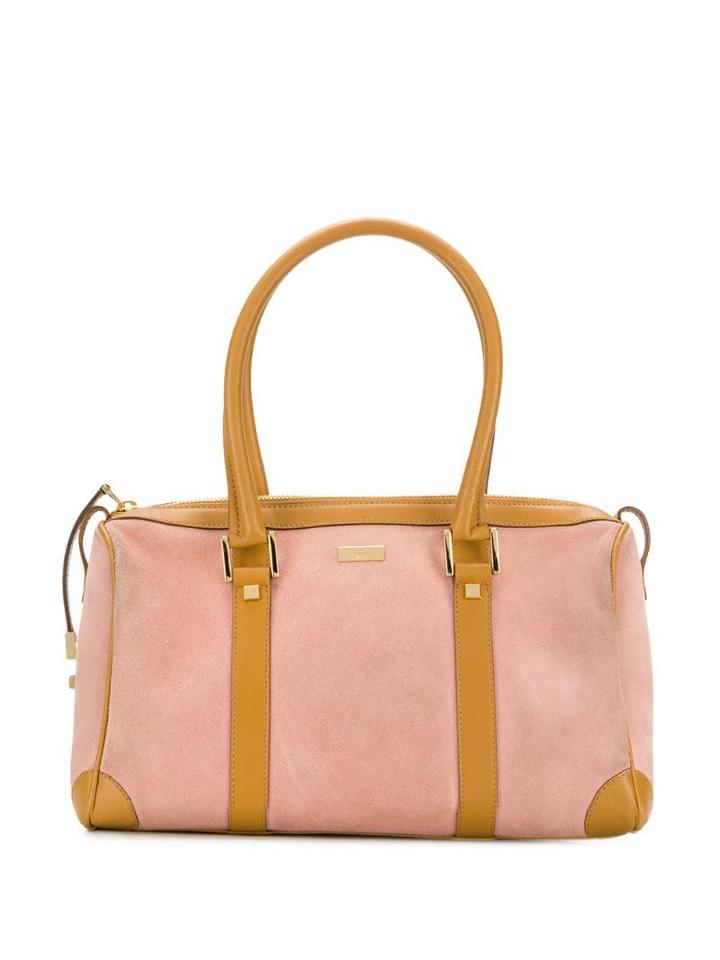 Gucci Pre-owned Two-tone Duffle Bag - Pink