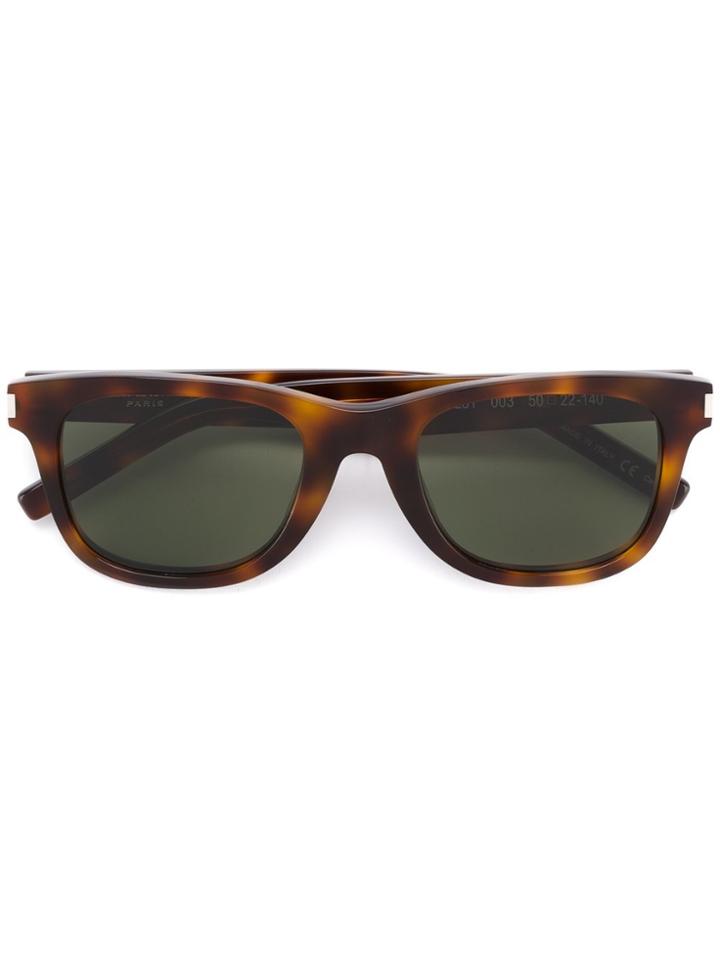 Saint Laurent Eyewear Classic 51 Sunglasses - Brown