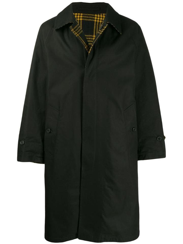 Mackintosh Carbeth Black Cotton & Wool Reversible Coat Gm-1009r