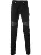 Neil Barrett Biker Style Jeans, Men's, Size: 30, Black, Cotton/spandex/elastane