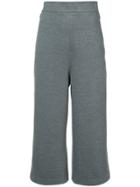 Tibi High Rise Wide-legged Trousers - Grey