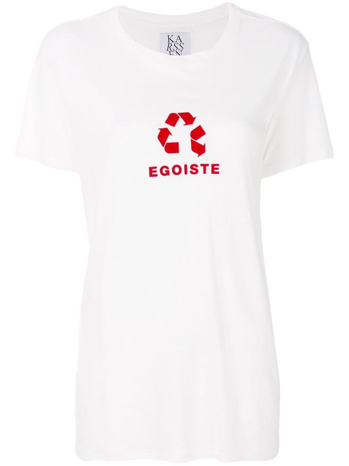 Zoe Karssen Egoiste T-shirt - White