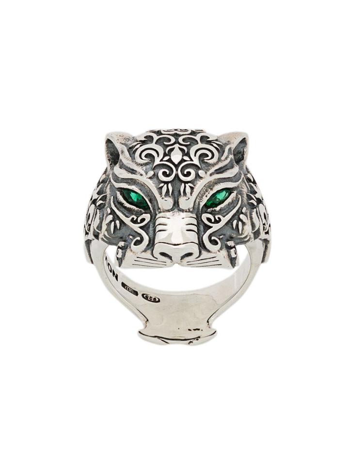 Nove25 Maya Panther Ring - Silver