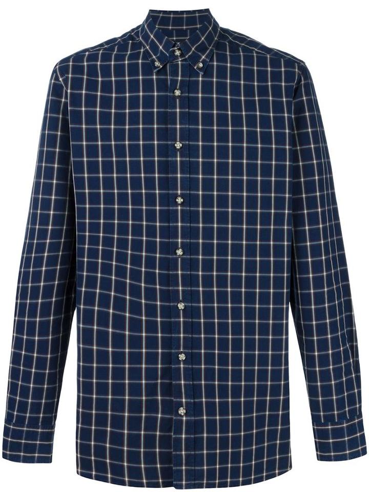 Hackett Checked Shirt, Men's, Size: Xl, Blue, Cotton
