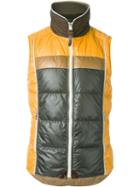 Junya Watanabe Comme Des Garçons Man Padded Gilet, Men's, Size: Medium, Yellow/orange, Nylon/goose Down/polyester