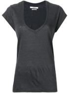 Isabel Marant Étoile Short-sleeve Fitted T-shirt - Grey
