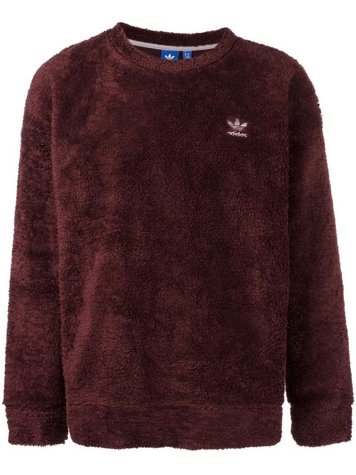 Adidas 'fallen Future' Teddy Sweatshirt, Men's, Size: Small, Brown, Polyester