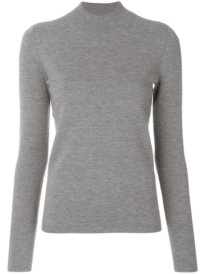 Joseph Round Neck Jumper - Grey