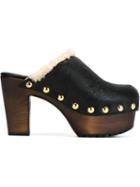 Giuseppe Zanotti Design Shearling Clogs