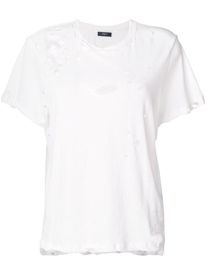 Amiri Distressed T-shirt - White
