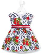 Monnalisa - Strawberry Print Dress - Kids - Cotton/polyamide - 6 Mth