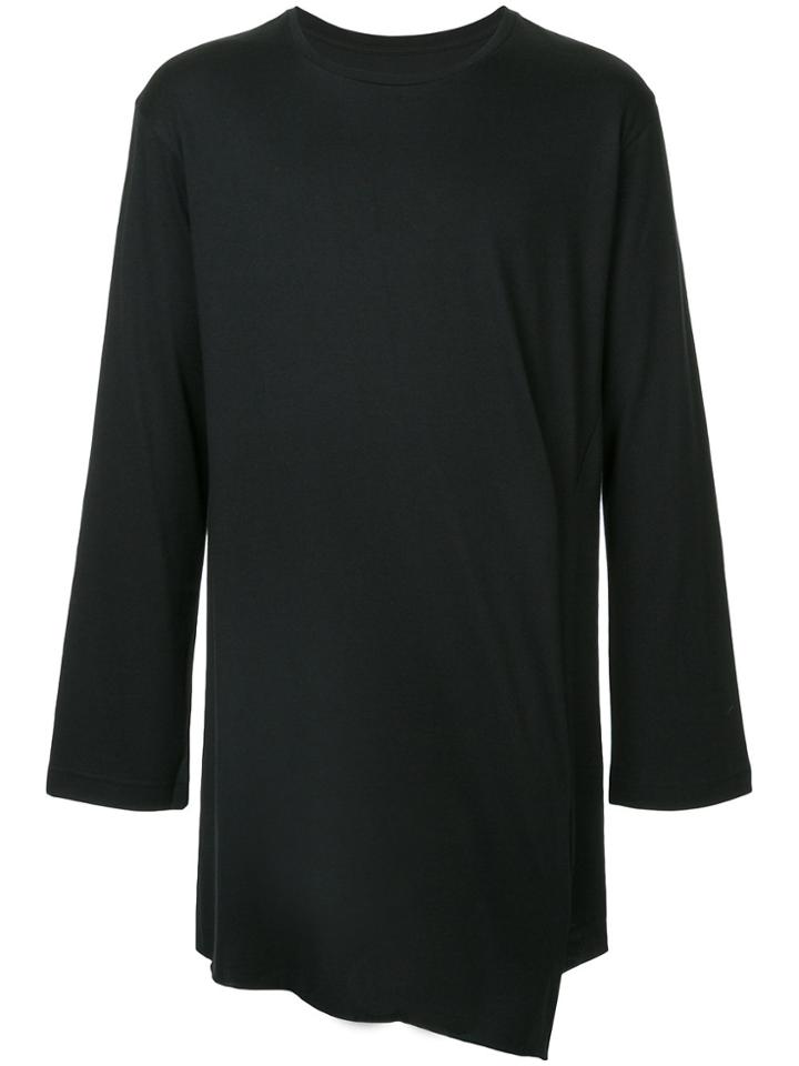 Bed J.w. Ford Asymmetric Long Sleeve T-shirt - Black